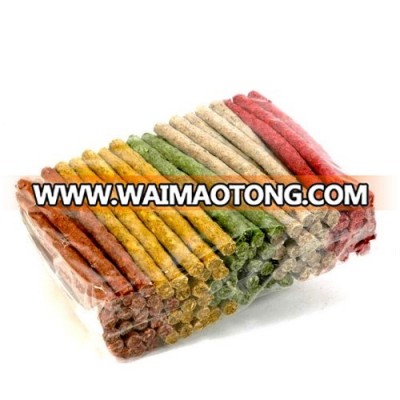 colorful dog food munchy sticks rawhild dog snacks